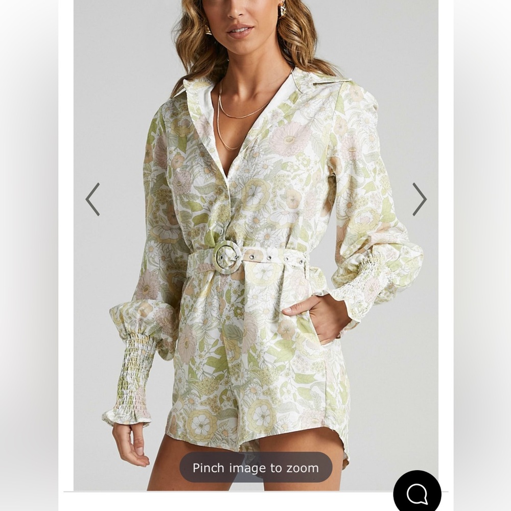 Charlie Holiday Floral Belted Jumpsuit